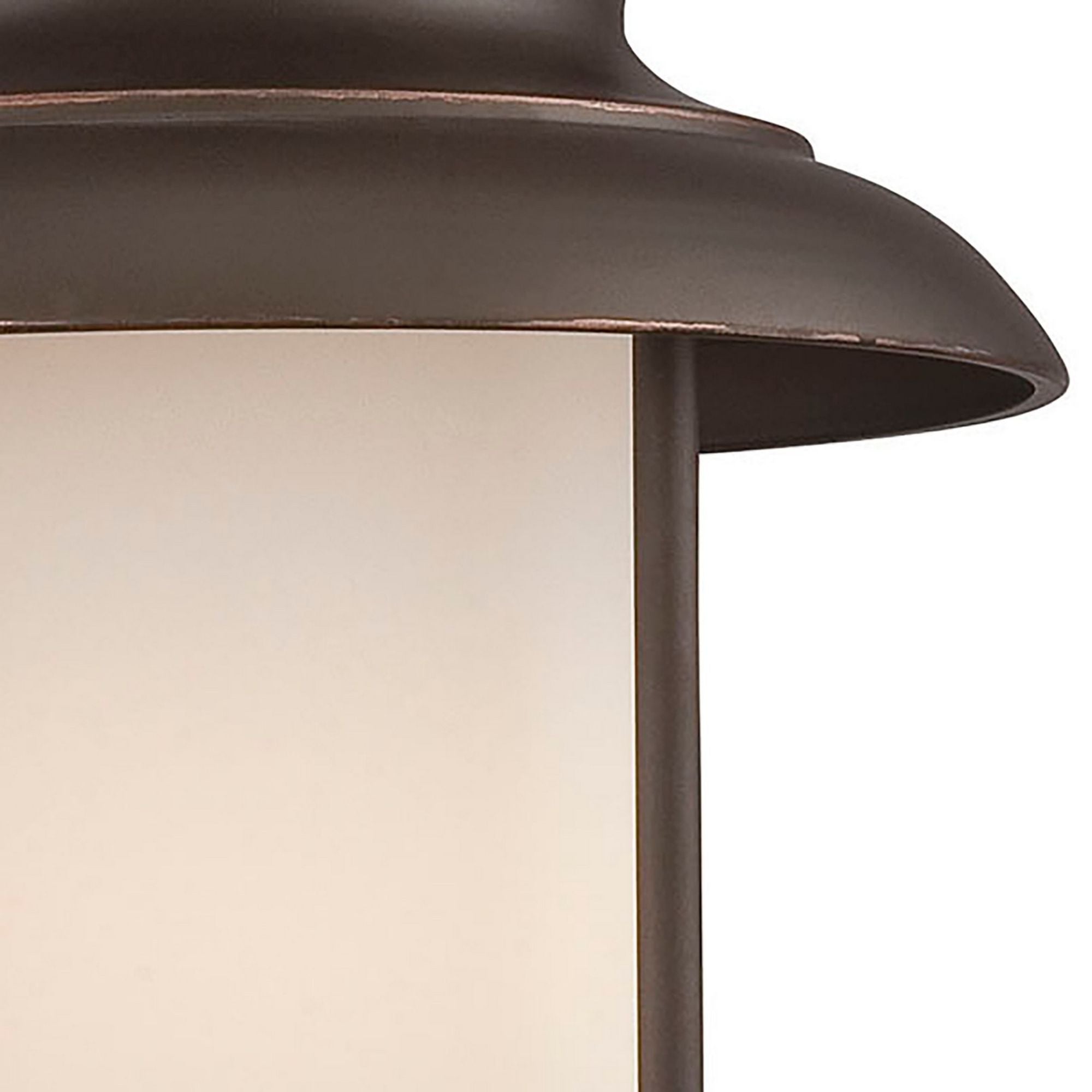 Bethany 16" LED Outdoor Hanging Lantern, Mahogany Bronze Finish