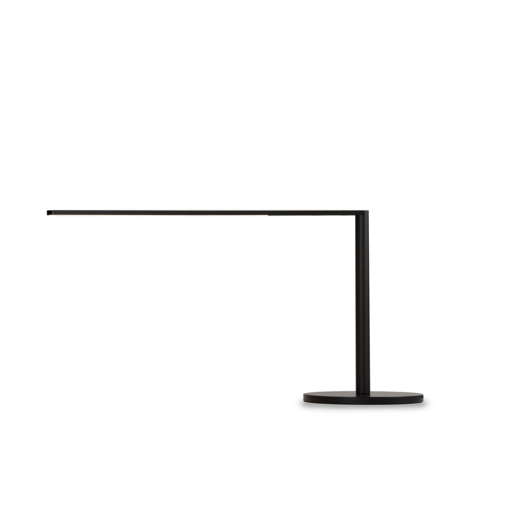 Lady7 Metallic Black Contemporary LED Desk Lamp and USB Port - Bees Lighting