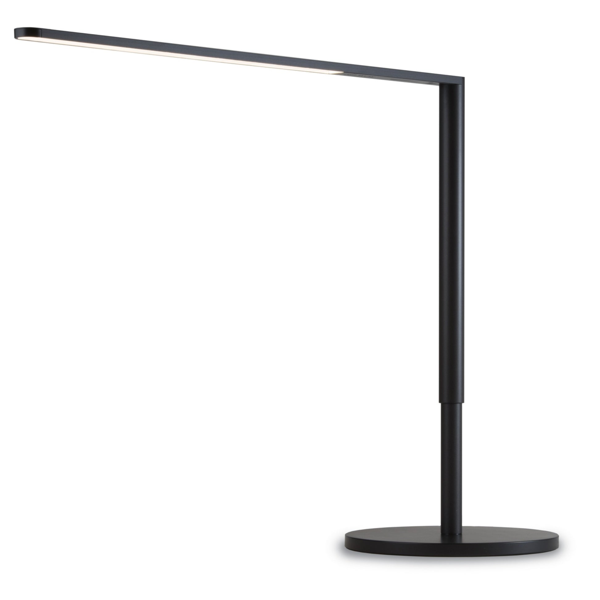 Lady7 Metallic Black Contemporary LED Desk Lamp and USB Port - Bees Lighting