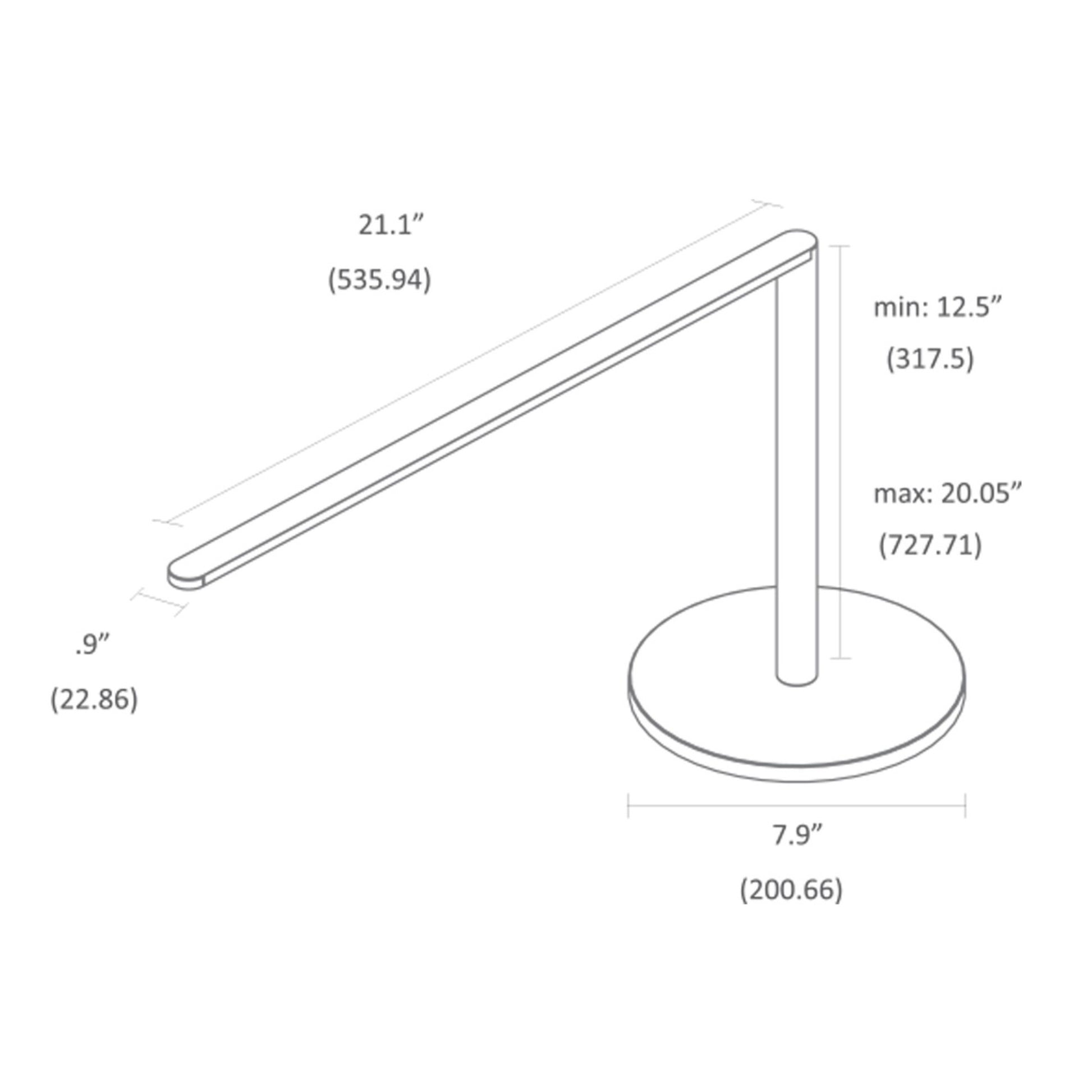 Lady7 Matte Red Contemporary LED Desk Lamp and USB Port - Bees Lighting