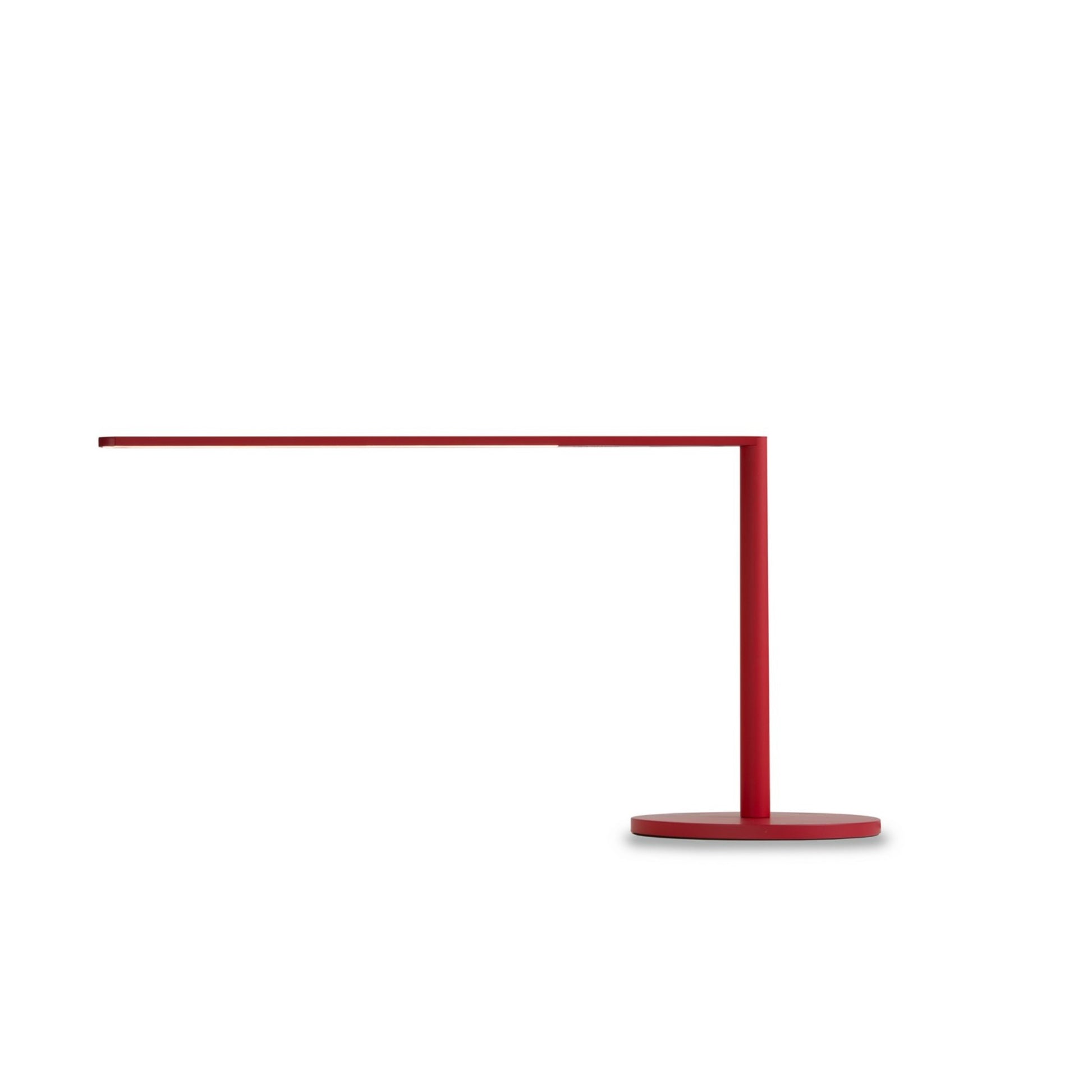 Lady7 Matte Red Contemporary LED Desk Lamp and USB Port - Bees Lighting