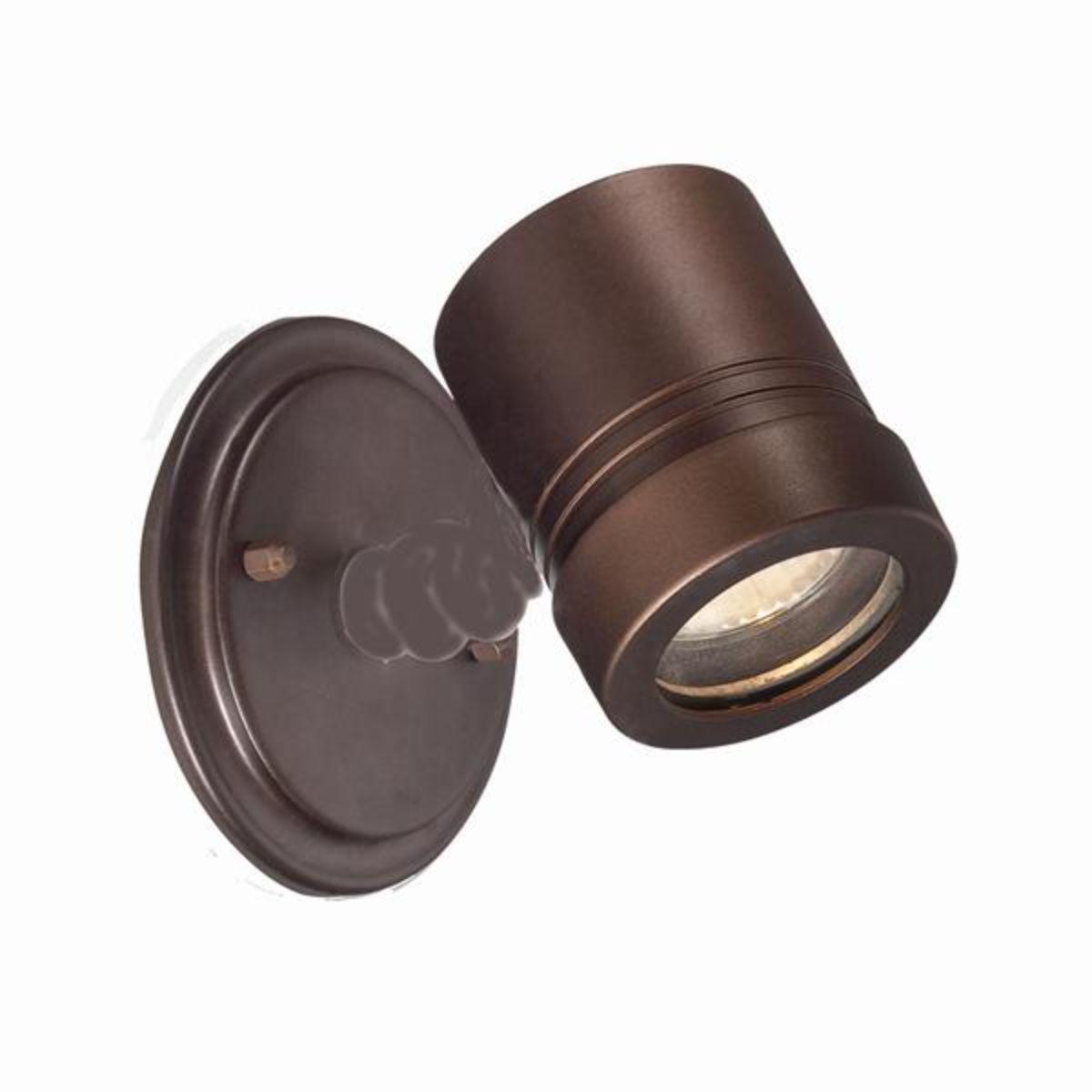 MR16 5 In 1 Light Outdoor Cylinder Wall Light Bronze Finish