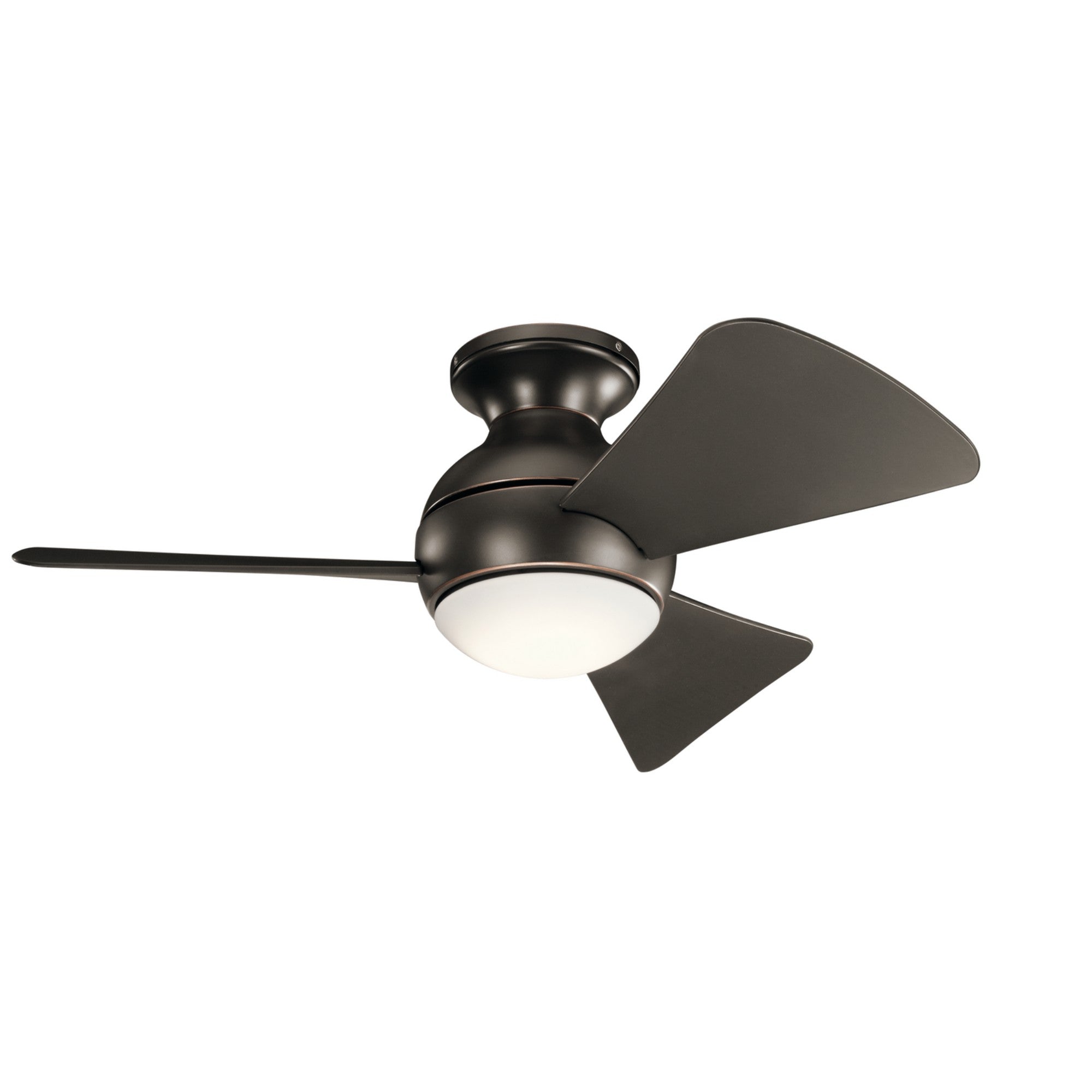 Sola 34" LED Outdoor Flush Mount Ceiling Fan - Bees Lighting