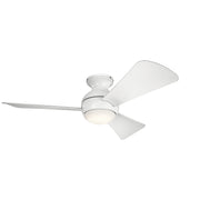 Sola 44" LED Outdoor Flush Mount Ceiling Fan - Bees Lighting