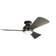Sola 44" LED Outdoor Flush Mount Ceiling Fan - Bees Lighting
