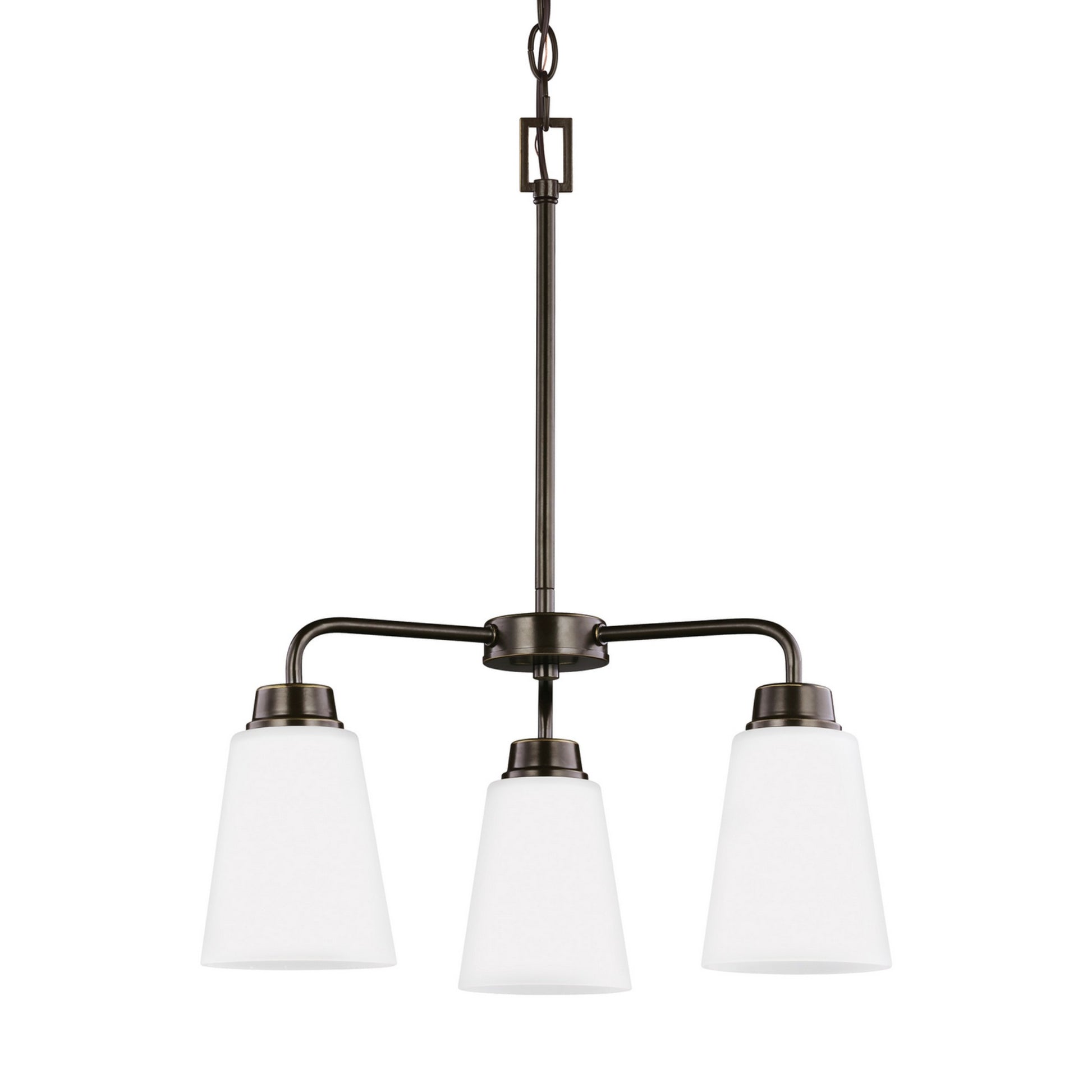 Kerrville 18" 3-Light LED Chandelier, Bronze Finish - Bees Lighting
