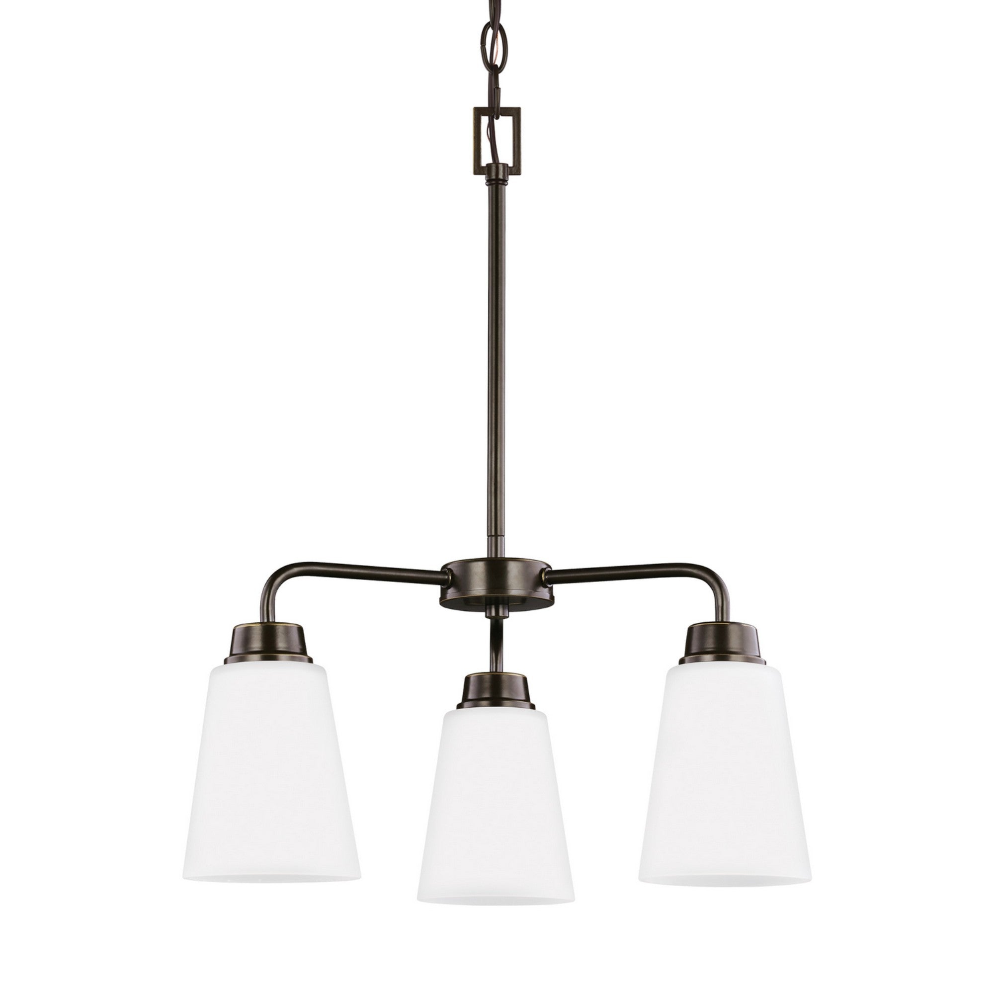 Kerrville 18" 3-Light LED Chandelier, Bronze Finish - Bees Lighting