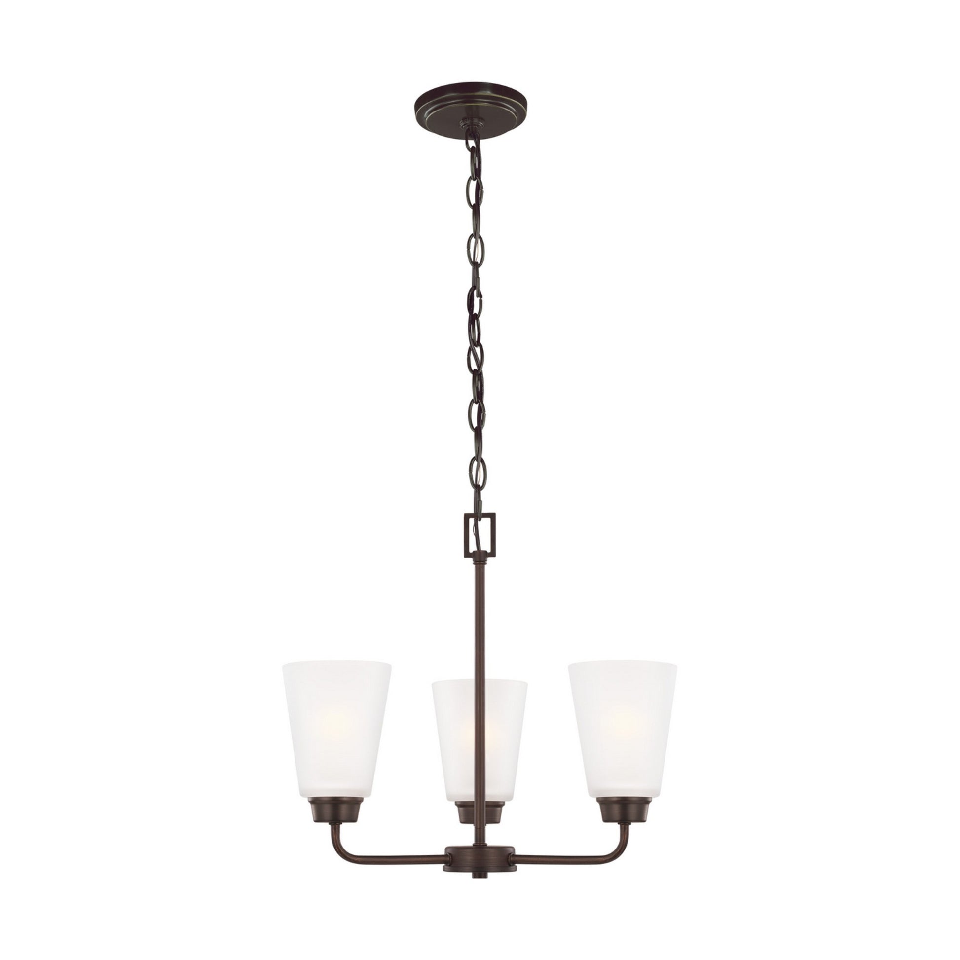 Kerrville 18" 3-Light LED Chandelier, Bronze Finish - Bees Lighting