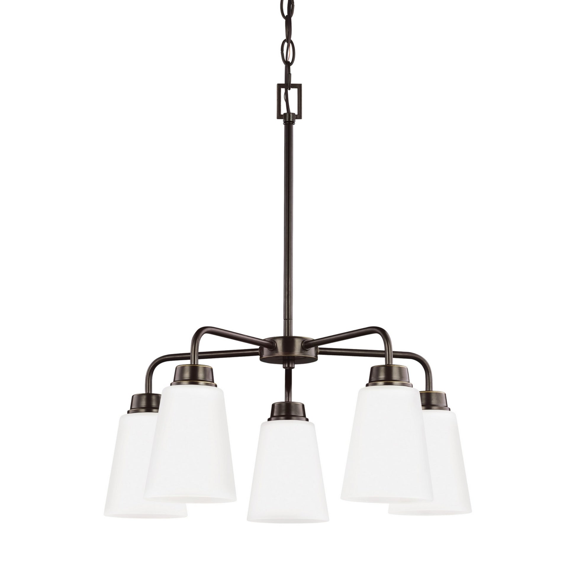 Kerrville 20" 5-Light LED Chandelier, Bronze Finish - Bees Lighting