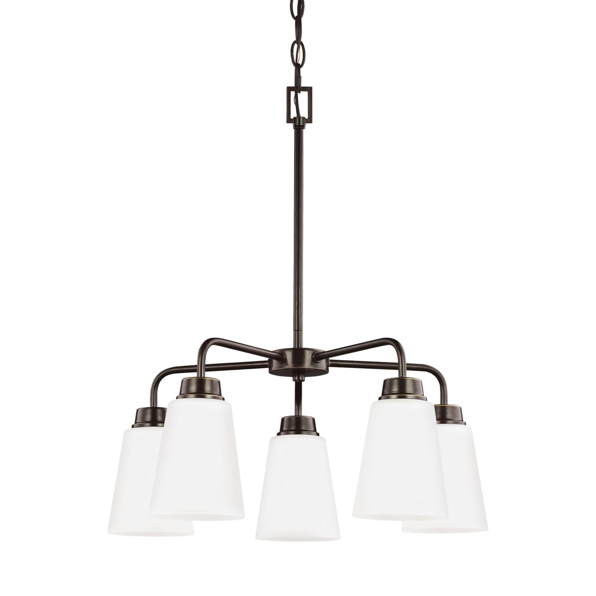 Kerrville 20" 5-Light LED Chandelier, Bronze Finish - Bees Lighting