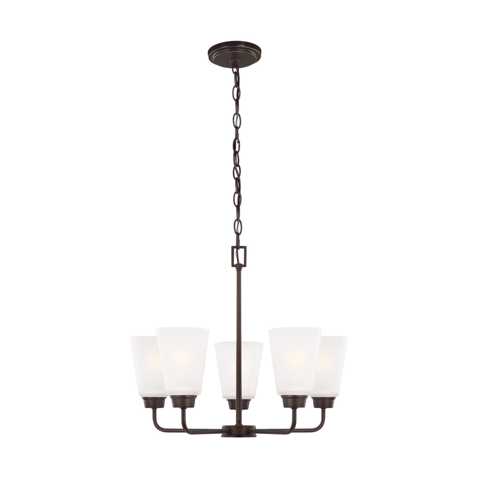Kerrville 20" 5-Light LED Chandelier, Bronze Finish - Bees Lighting