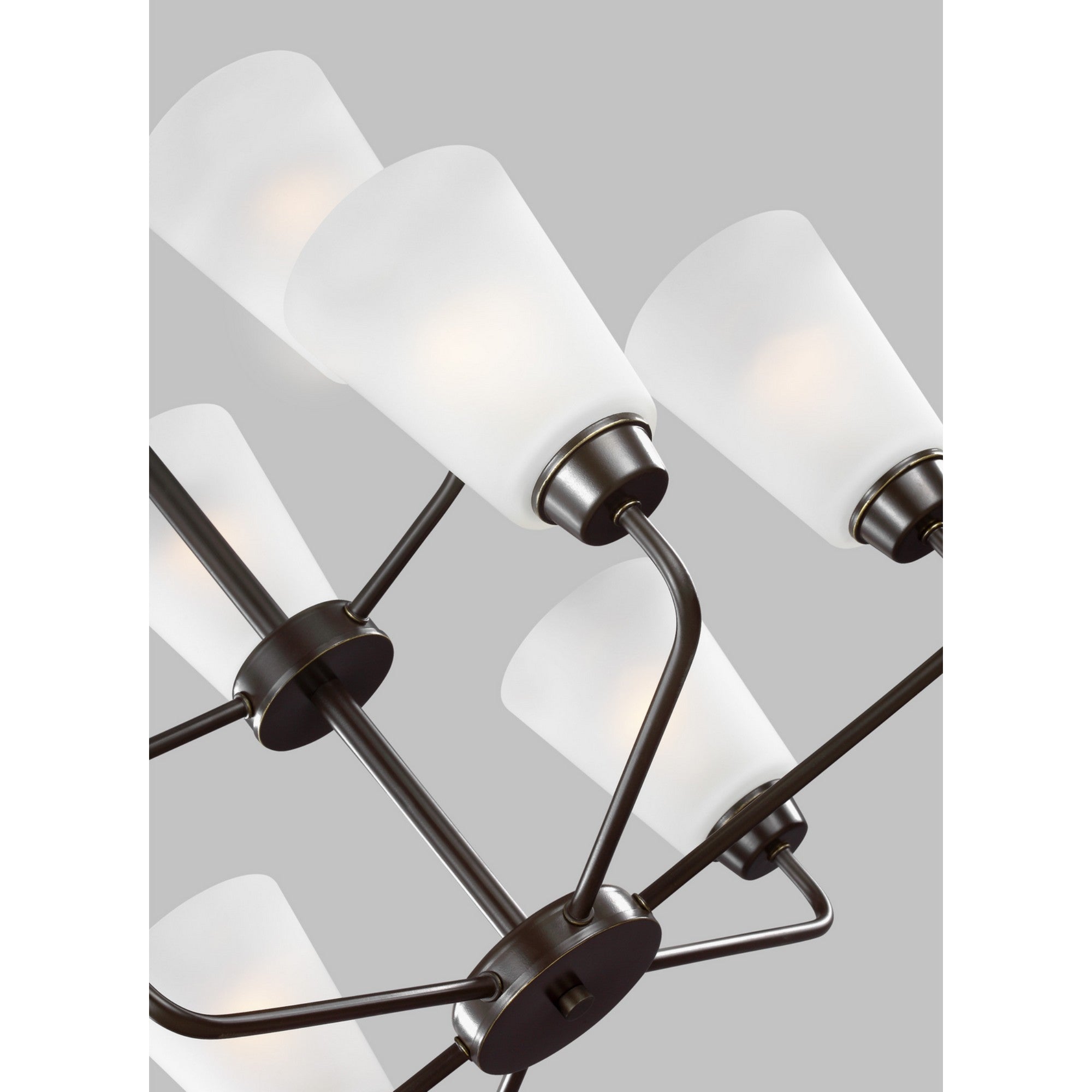 Kerrville 29" 9-Light LED Chandelier, Bronze Finish - Bees Lighting