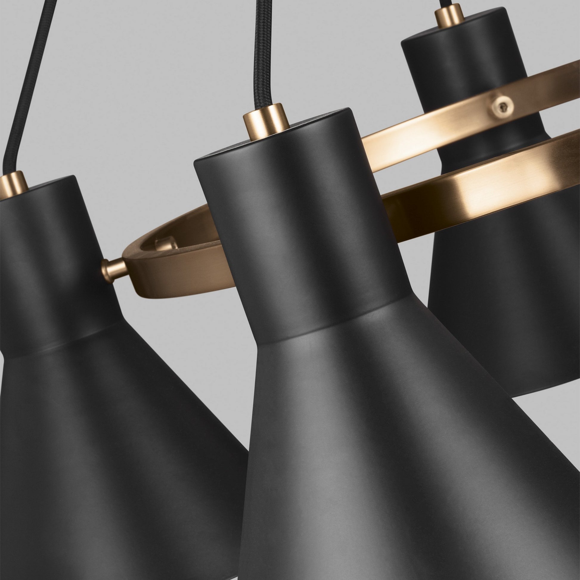 Towner 29" 5-Light Chandelier, Satin Brass Finish - Bees Lighting