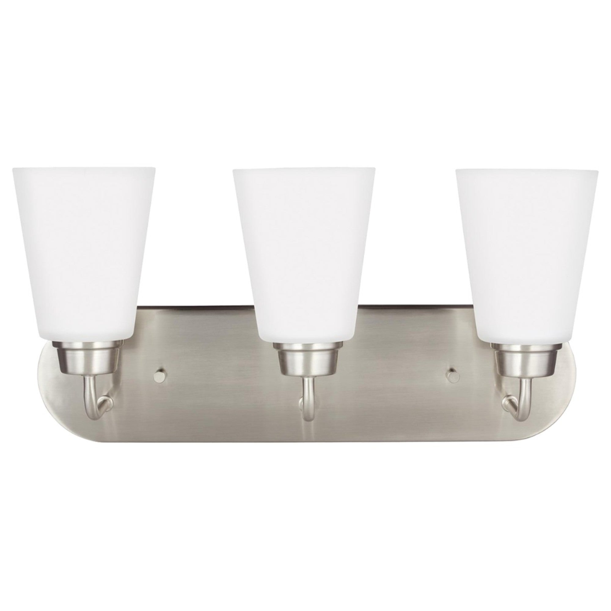 Kerrville 18" 3-Light LED Bathroom Vanity, Brushed Nickel Finish - Bees Lighting
