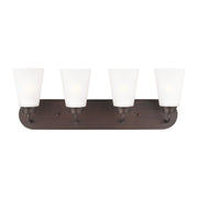 Kerrville 25" 4-Light LED Bathroom Vanity, Bronze Finish - Bees Lighting