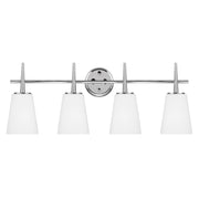 Driscoll 31" 4-Light LED Bathroom Vanity, Chrome Finish - Bees Lighting