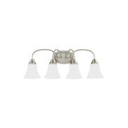 Holman 25" 4-Light LED Bathroom Vanity, Brushed Nickel Finish - Bees Lighting