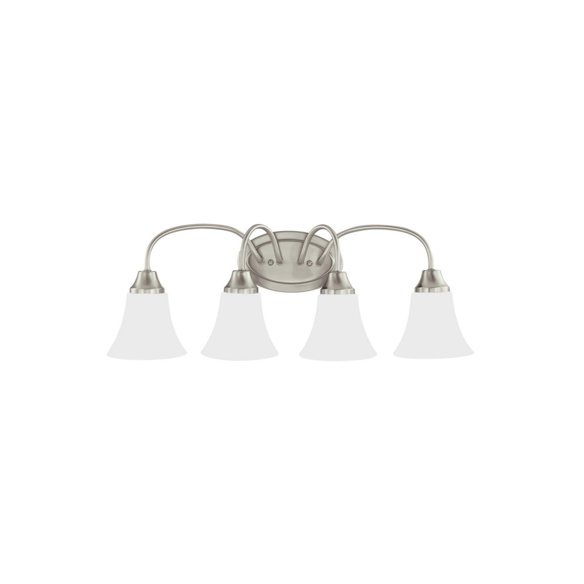 Holman 25" 4-Light LED Bathroom Vanity, Brushed Nickel Finish - Bees Lighting