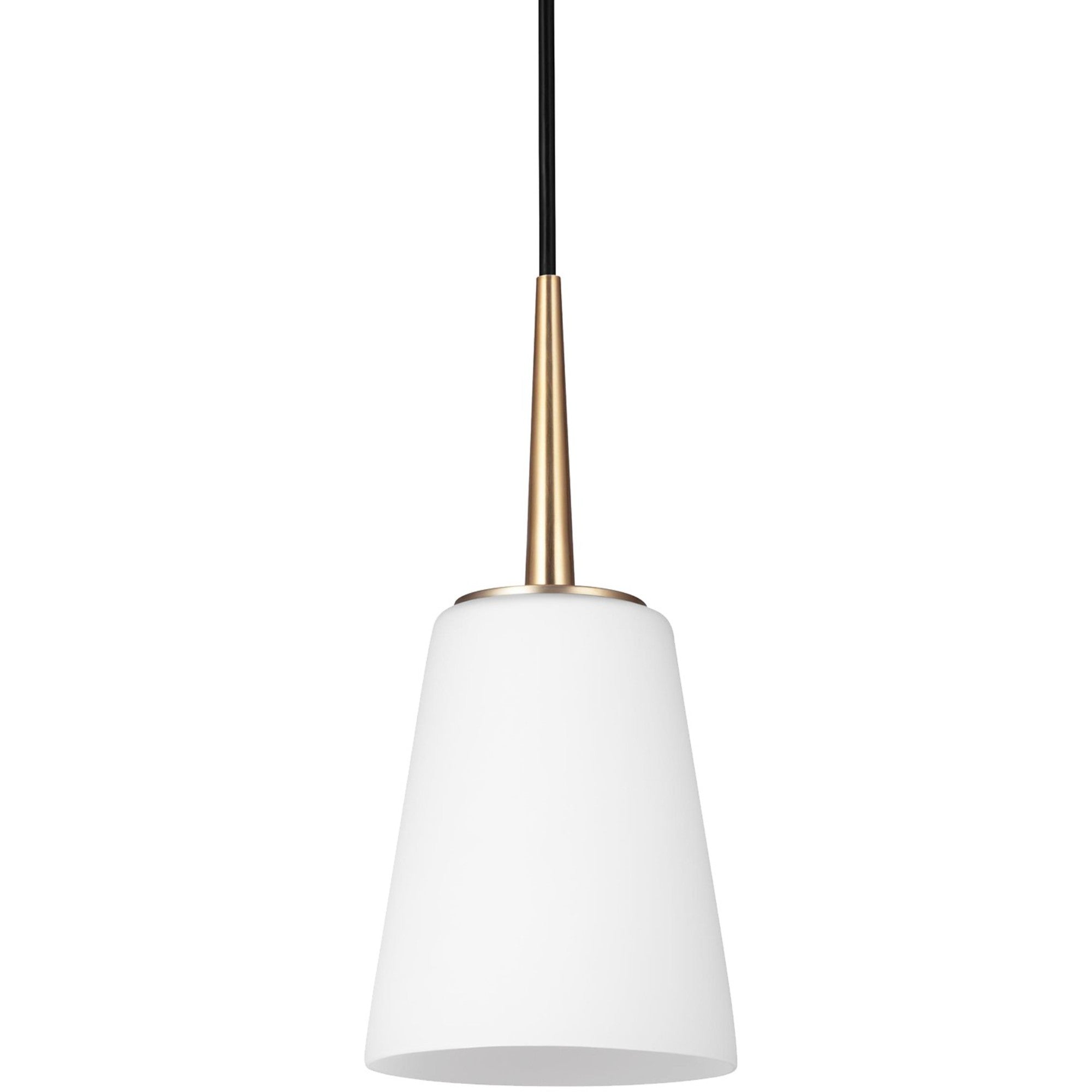 Driscoll 5" LED Mini Pendant, Satin Brass Finish