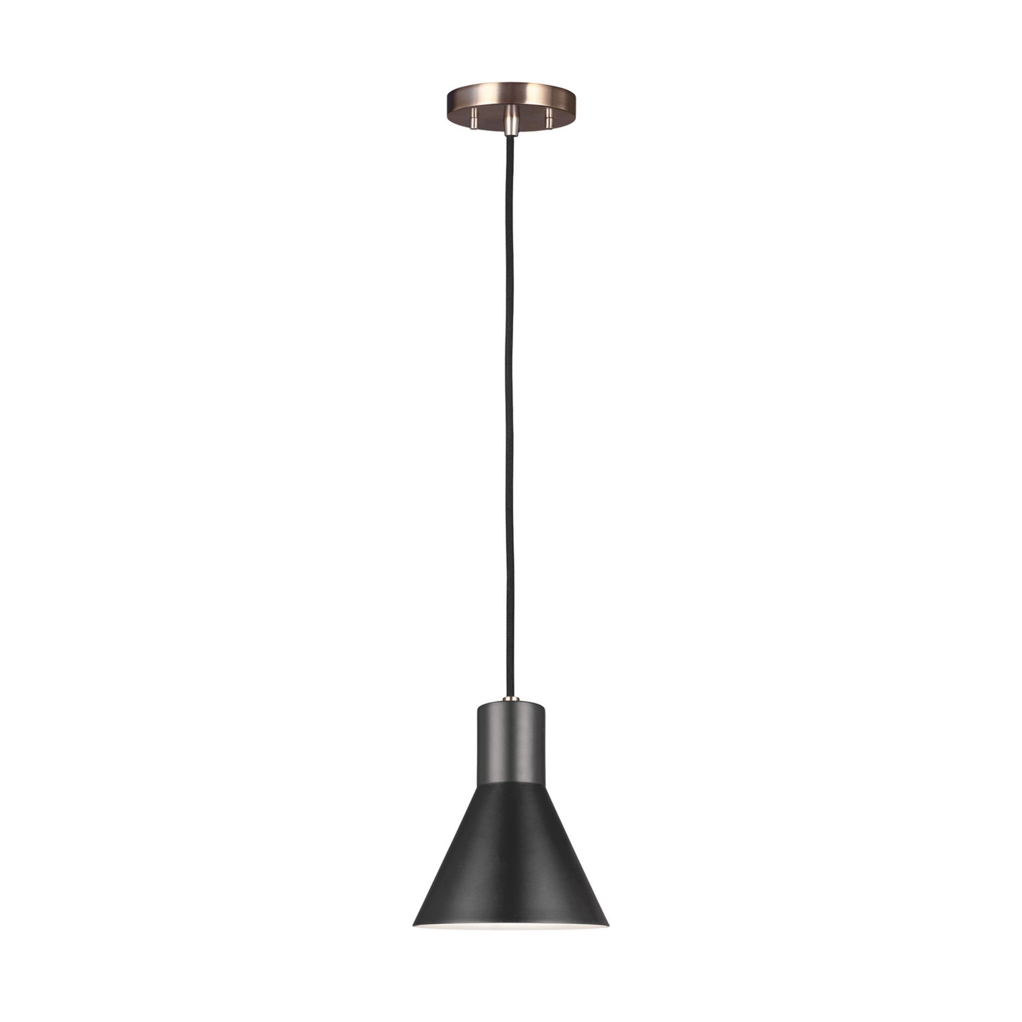 Towner 7" Mini Pendant, Satin Brass Finish - Bees Lighting