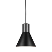 Towner 7" LED Mini Pendant, Brushed Nickel Finish - Bees Lighting
