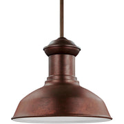 Fredricksburg 13" LED Outdoor Pendant, Weathered Copper Finish - Bees Lighting