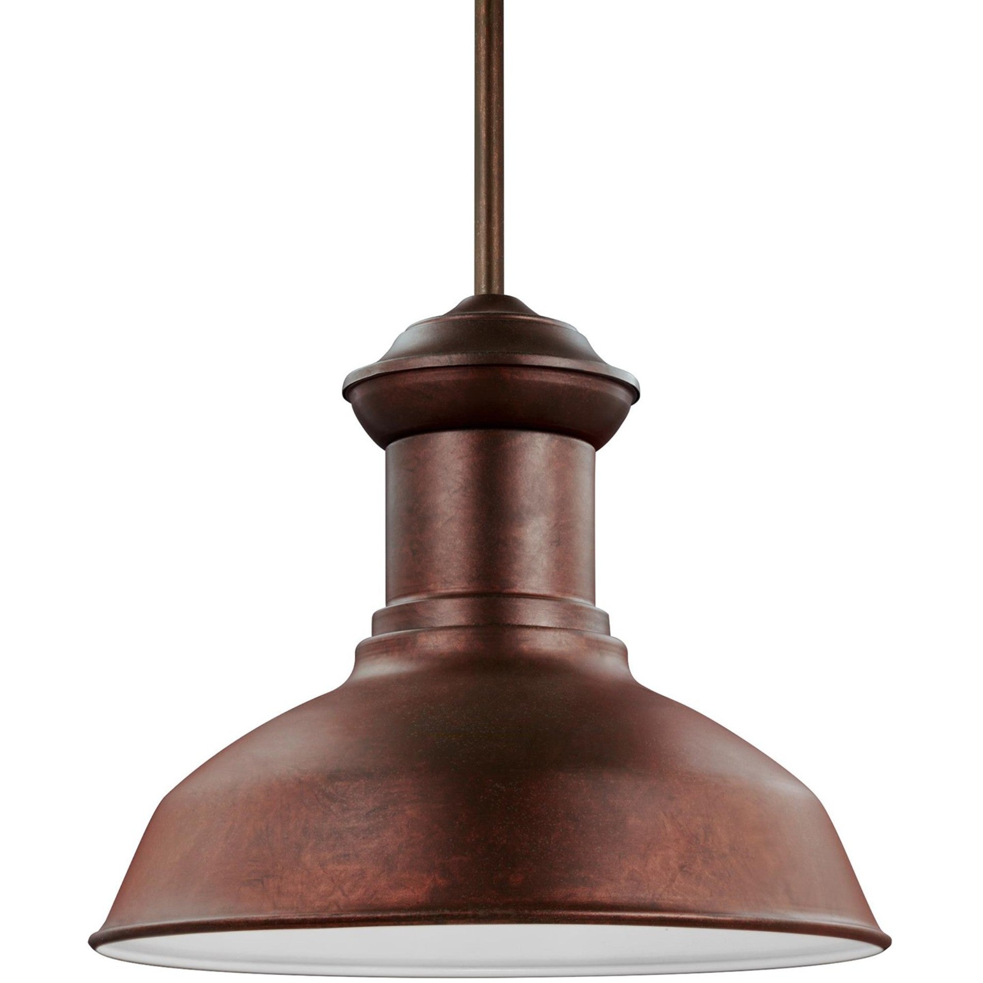 Fredricksburg 13" LED Outdoor Pendant, Weathered Copper Finish - Bees Lighting