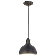 Pratt Street Metal 10" 1-Light LED Pendant, Autumn Bronze Finish - Bees Lighting