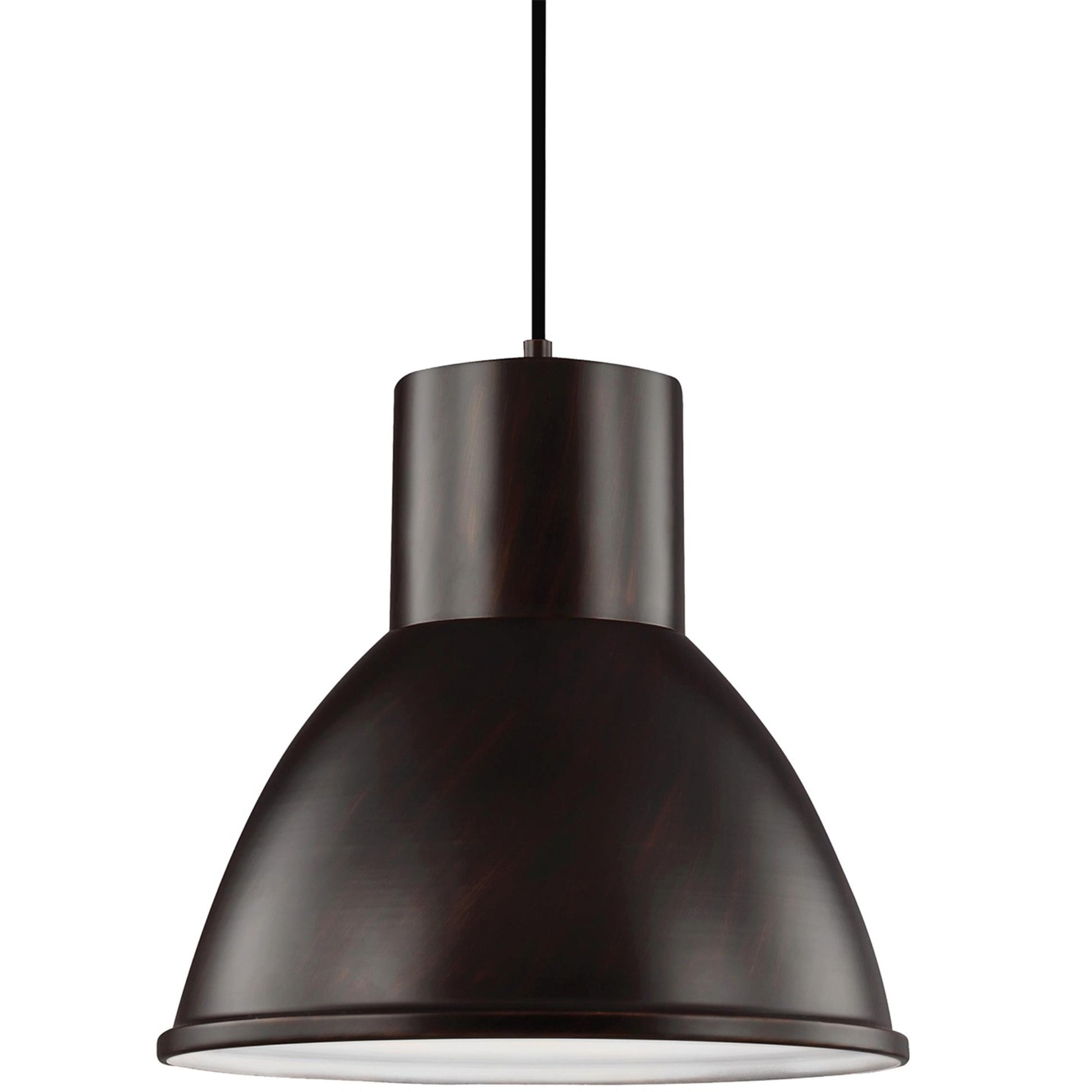 Division Street 15" LED Pendant, Bronze Finish - Bees Lighting