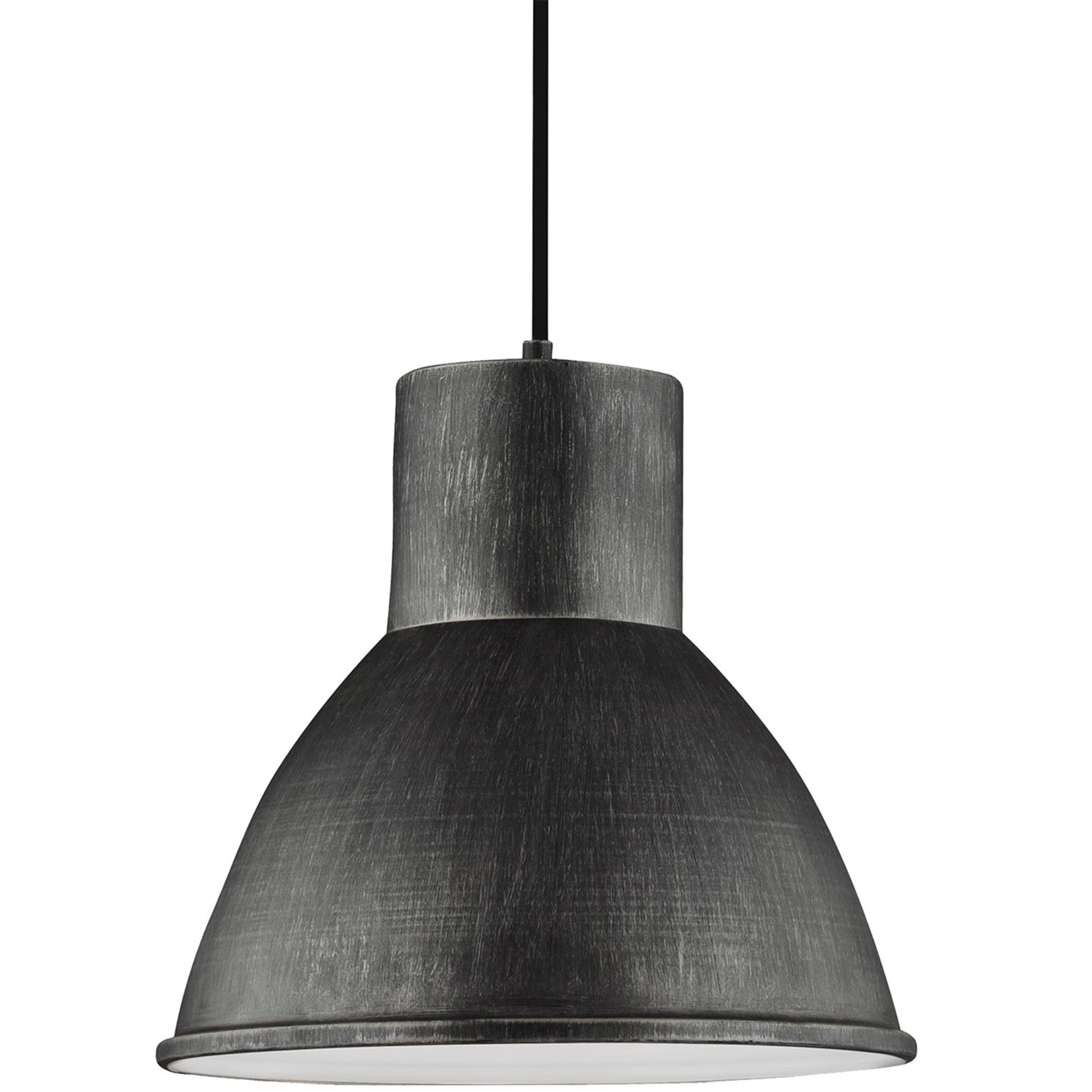 Division Street 15" LED Pendant, Stardust Finish - Bees Lighting