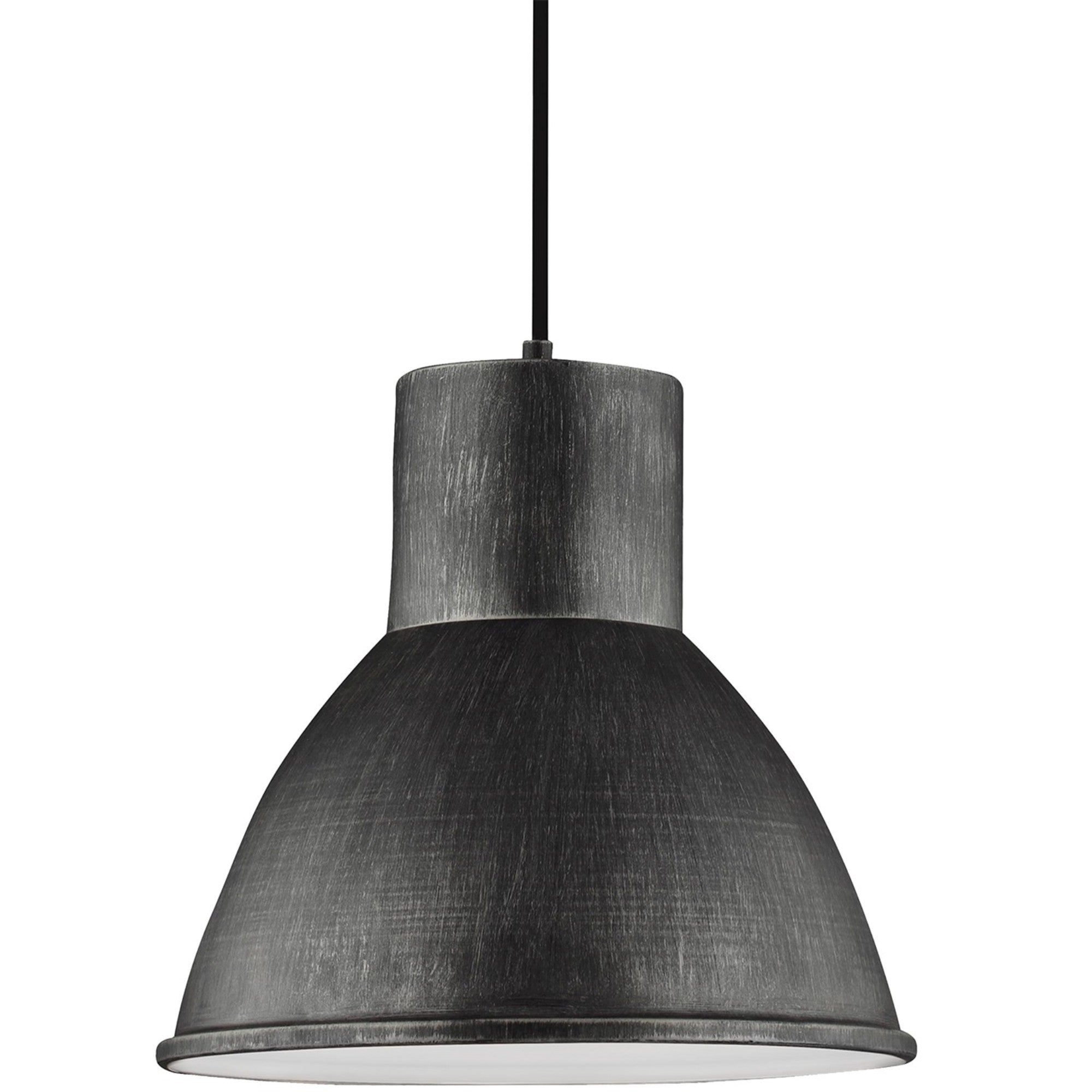 Division Street 15" LED Pendant, Stardust Finish - Bees Lighting