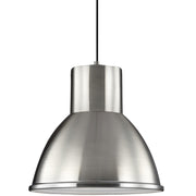 Division Street 15" LED Pendant, Brushed Nickel Finish - Bees Lighting