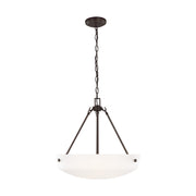 Kerrville 19" 3-Light LED Pendant, Bronze Finish - Bees Lighting