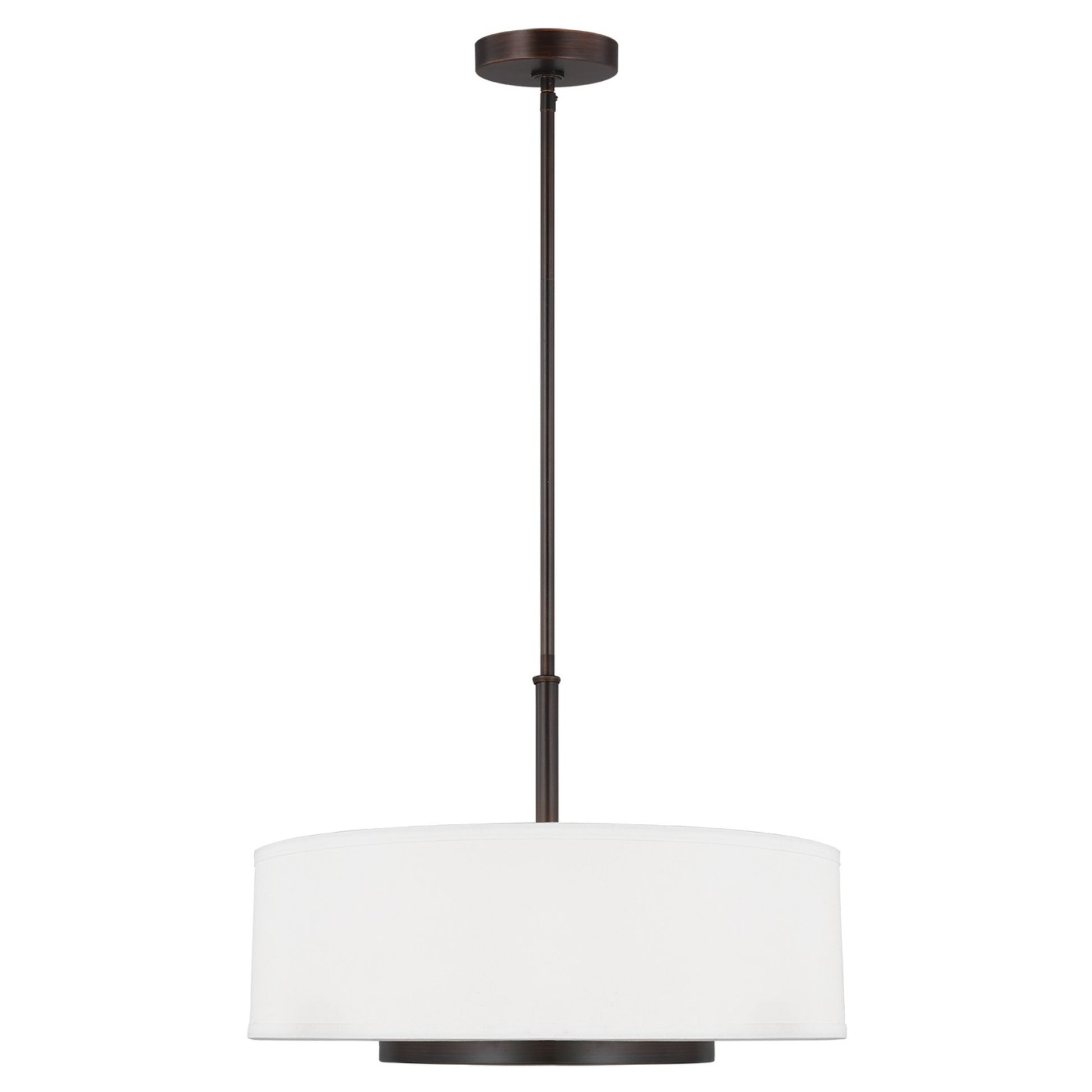Nance 19" 3-Light Pendant, Bronze Finish - Bees Lighting