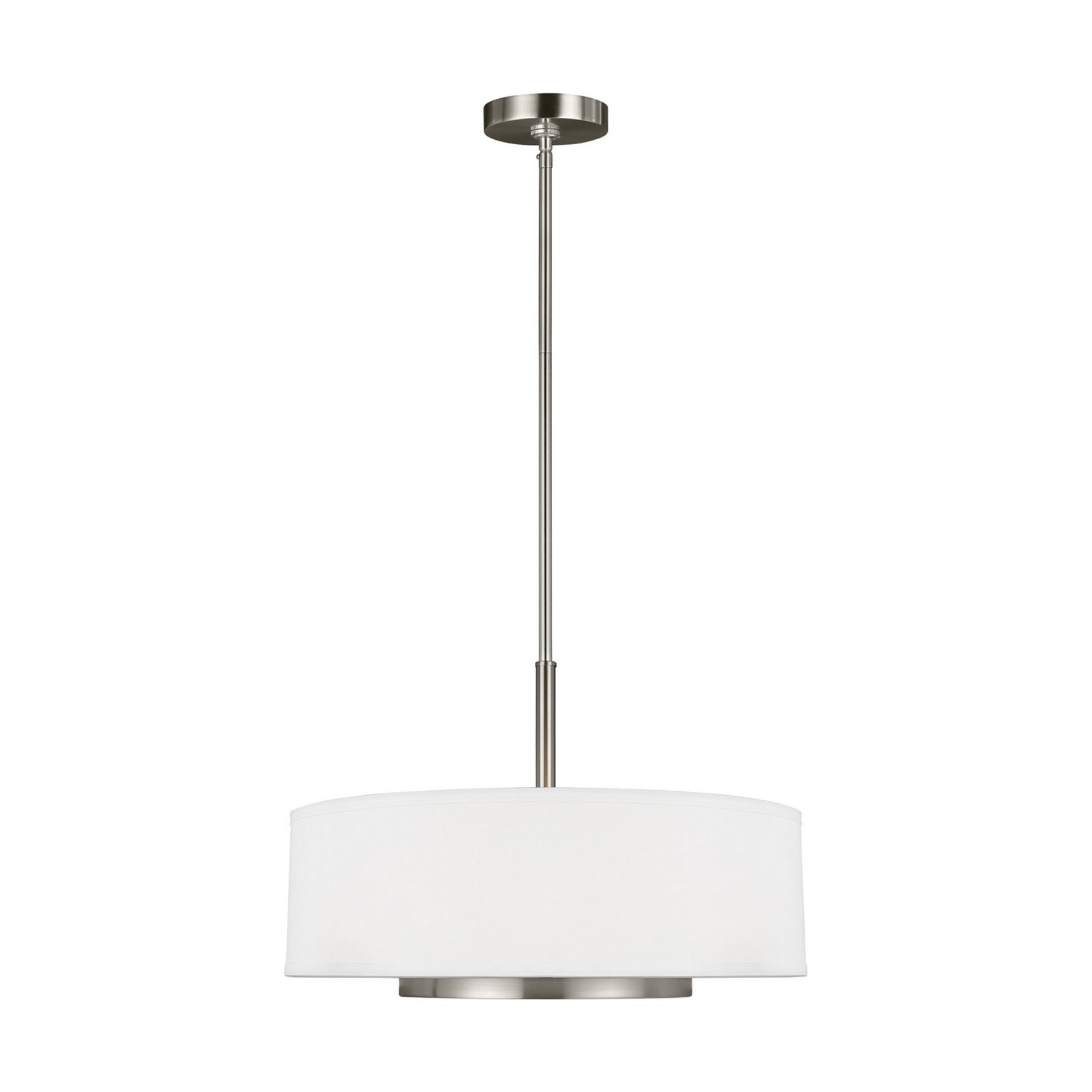 Nance 19" 3-Light Pendant, Brushed Nickel Finish - Bees Lighting