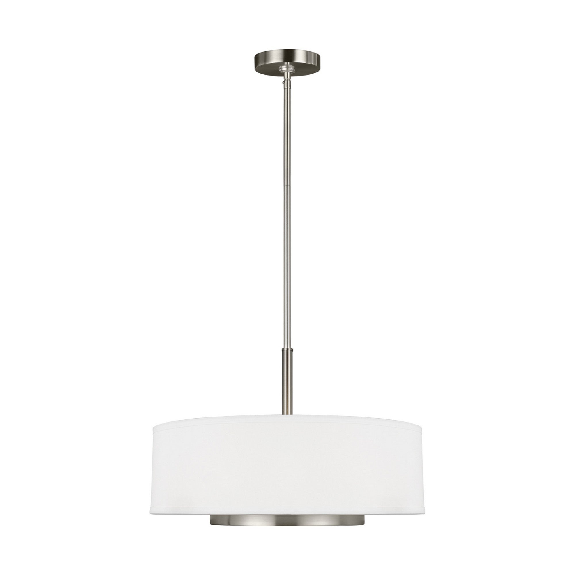 Nance 19" 3-Light Pendant, Brushed Nickel Finish - Bees Lighting