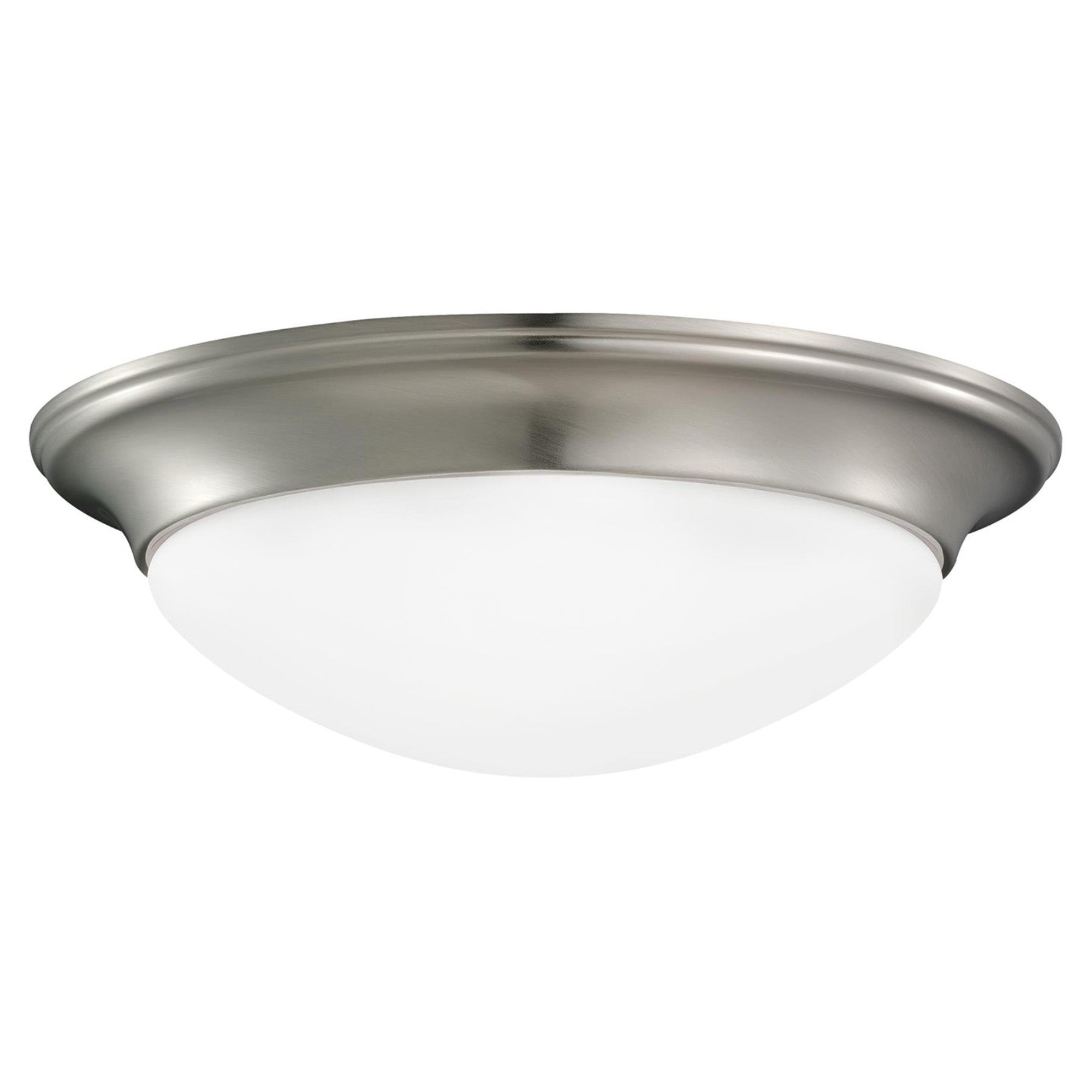 Nash 12" LED Flush Mount, Brushed Nickel Finish - Bees Lighting