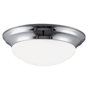 Nash 14" 2-Light LED Flush Mount, Chrome Finish - Bees Lighting
