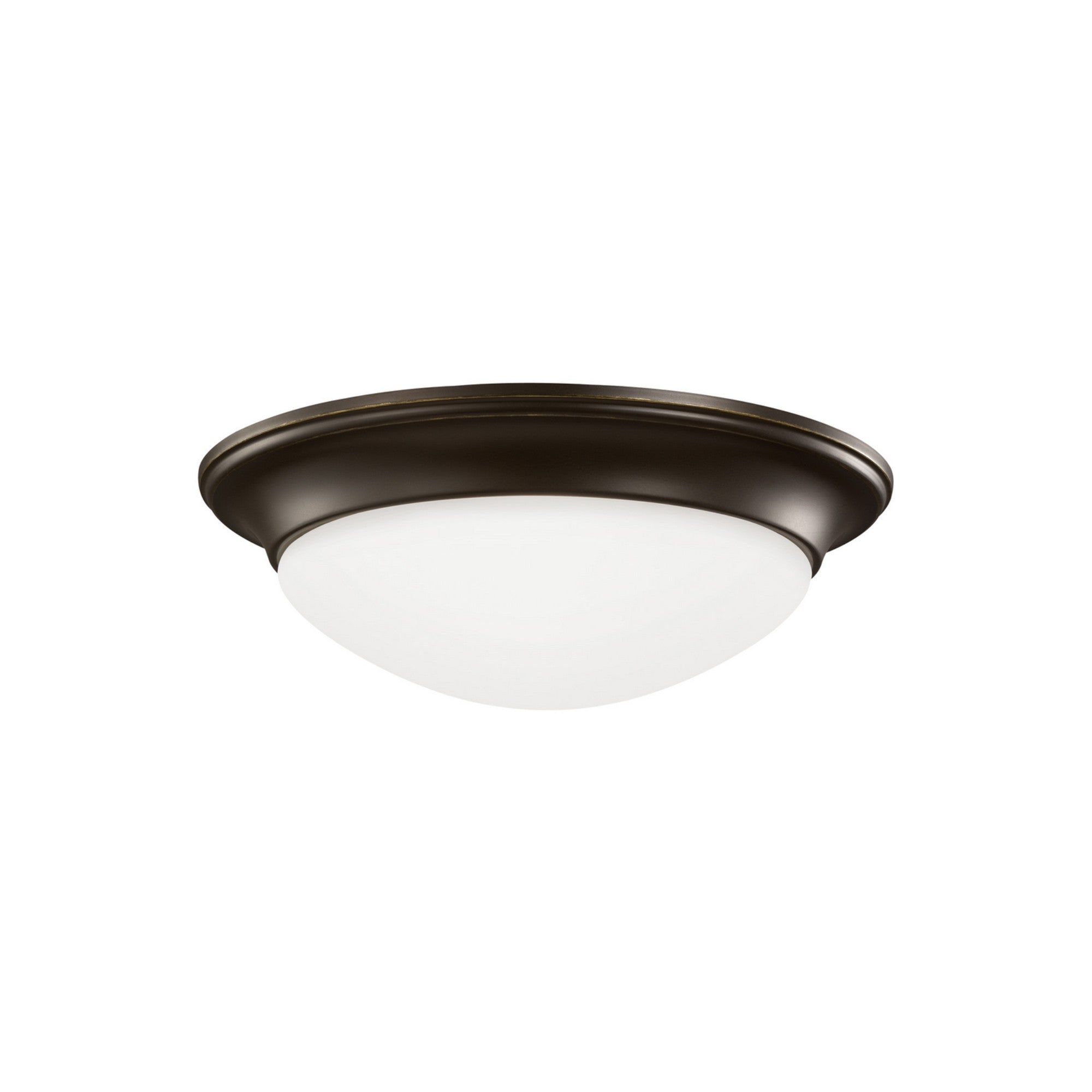 Nash 14" 2-Light LED Flush Mount, Bronze Finish - Bees Lighting