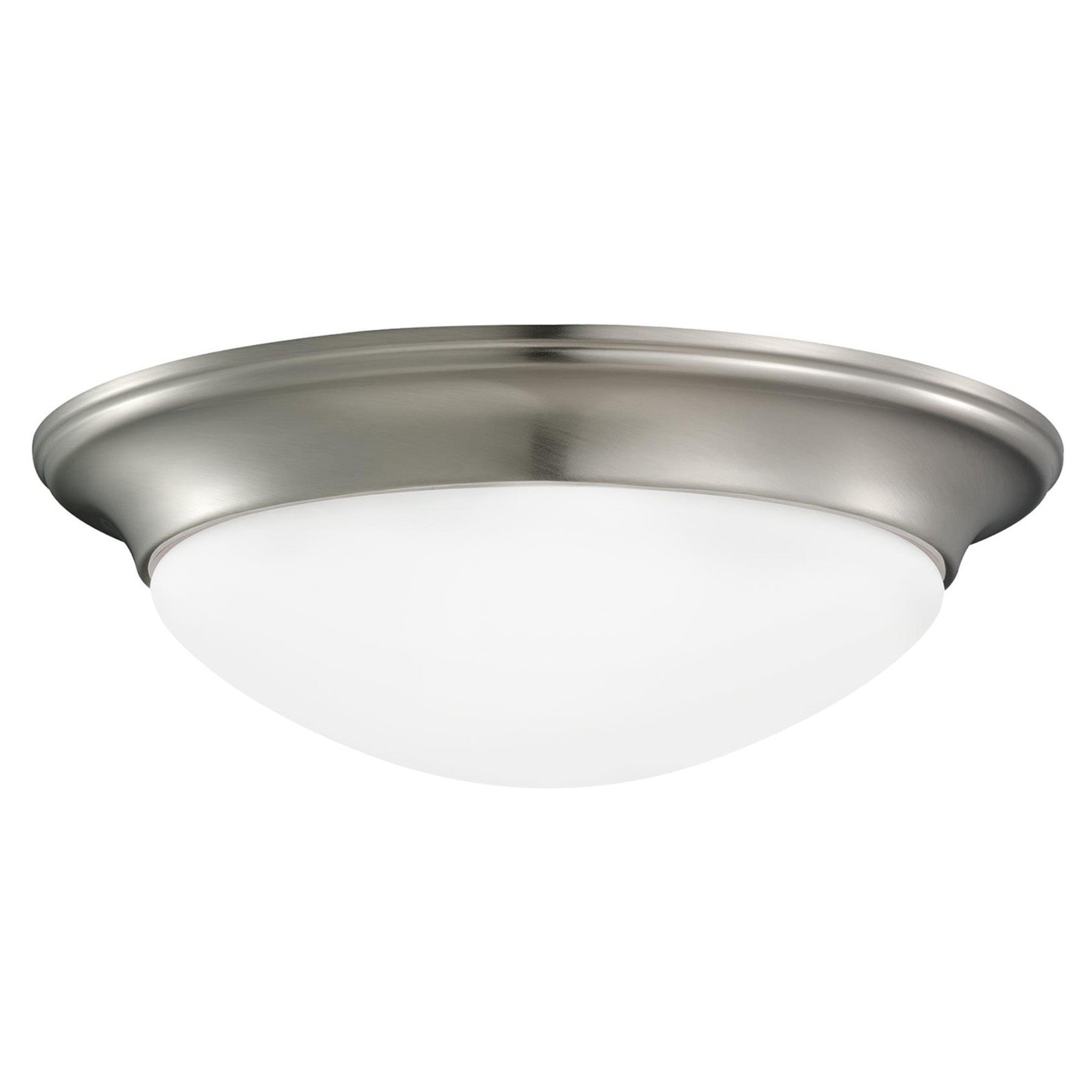Nash 14" 2-Light LED Flush Mount, Brushed Nickel Finish - Bees Lighting