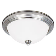 Geary 13" 2-Light LED Flush Mount, Brushed Nickel Finish - Bees Lighting