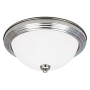 Geary 15" 3-Light LED Flush Mount, Brushed Nickel Finish - Bees Lighting