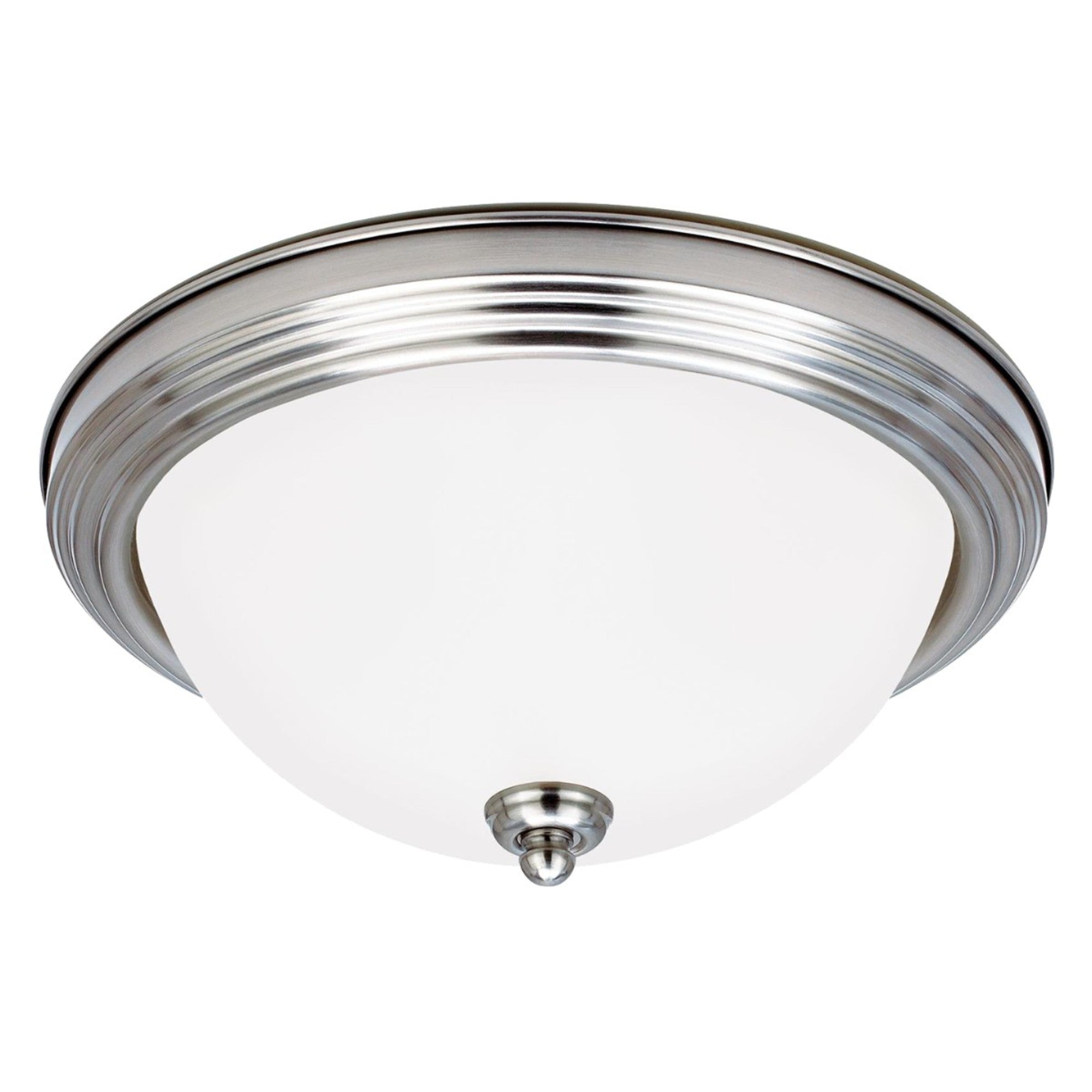 Geary 15" 3-Light LED Flush Mount, Brushed Nickel Finish - Bees Lighting
