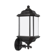 Kent 19" LED Outdoor Wall Lantern, Oxford Bronze Finish with Satin Etched Glass - Bees Lighting
