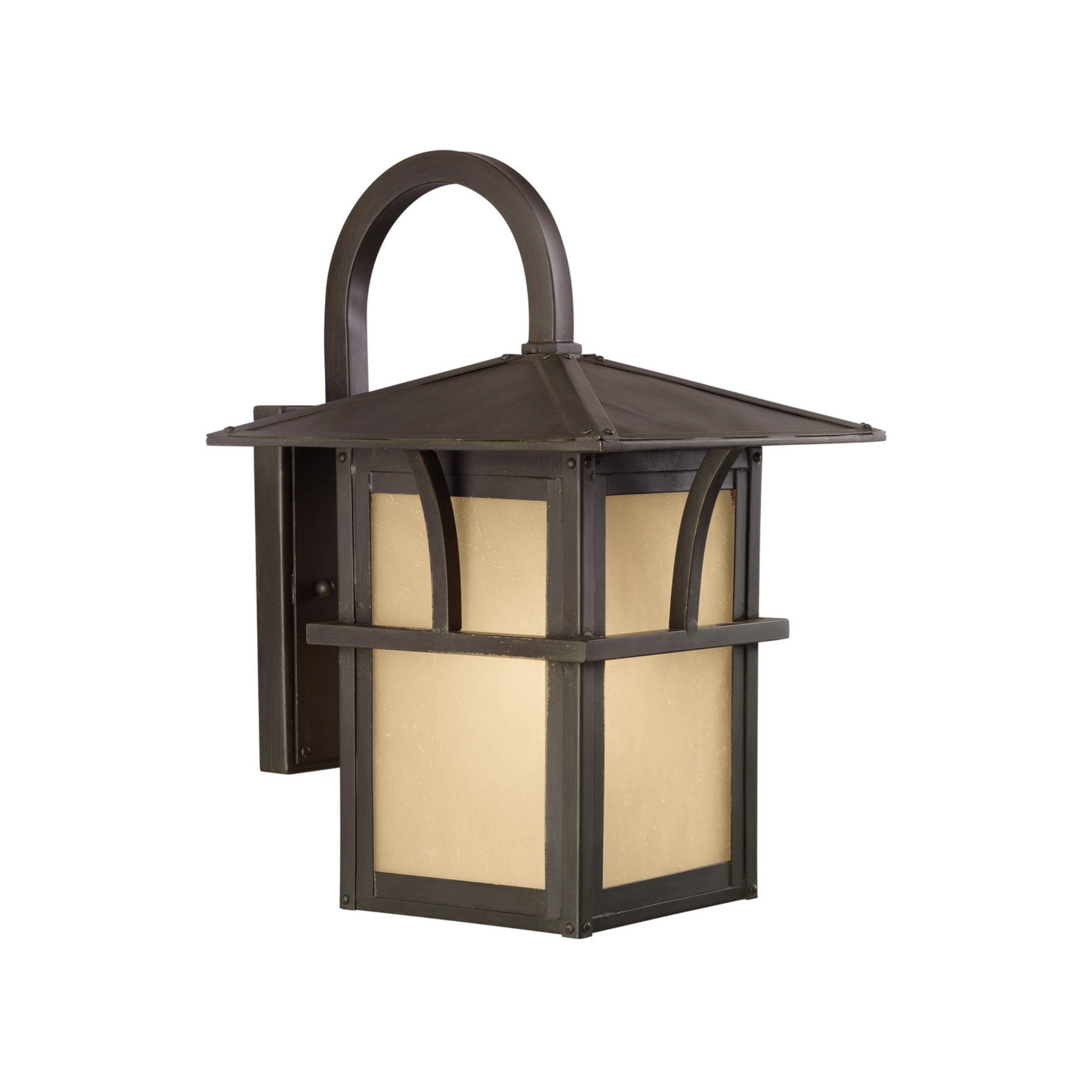 Medford Lakes 14" Medium LED Outdoor Wall Lantern, Statuary Bronze Finish - Bees Lighting