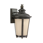 Cape May 16" LED Medium Outdoor Wall Lantern, Burled Iron Finish - Bees Lighting