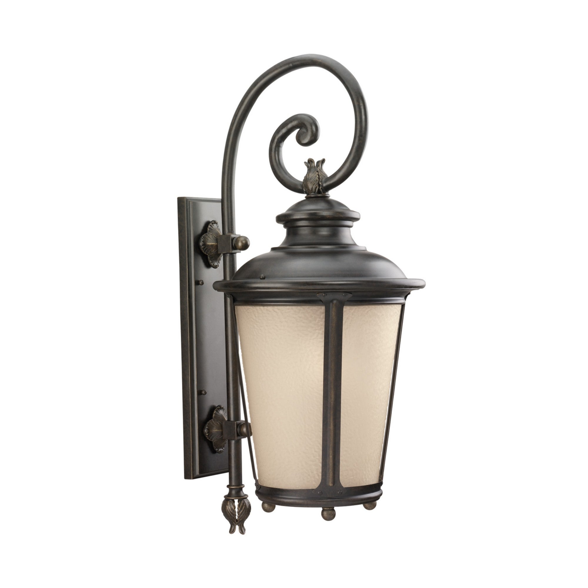 Cape May 30" LED X-Large Outdoor Wall Lantern, Burled Iron Finish - Bees Lighting