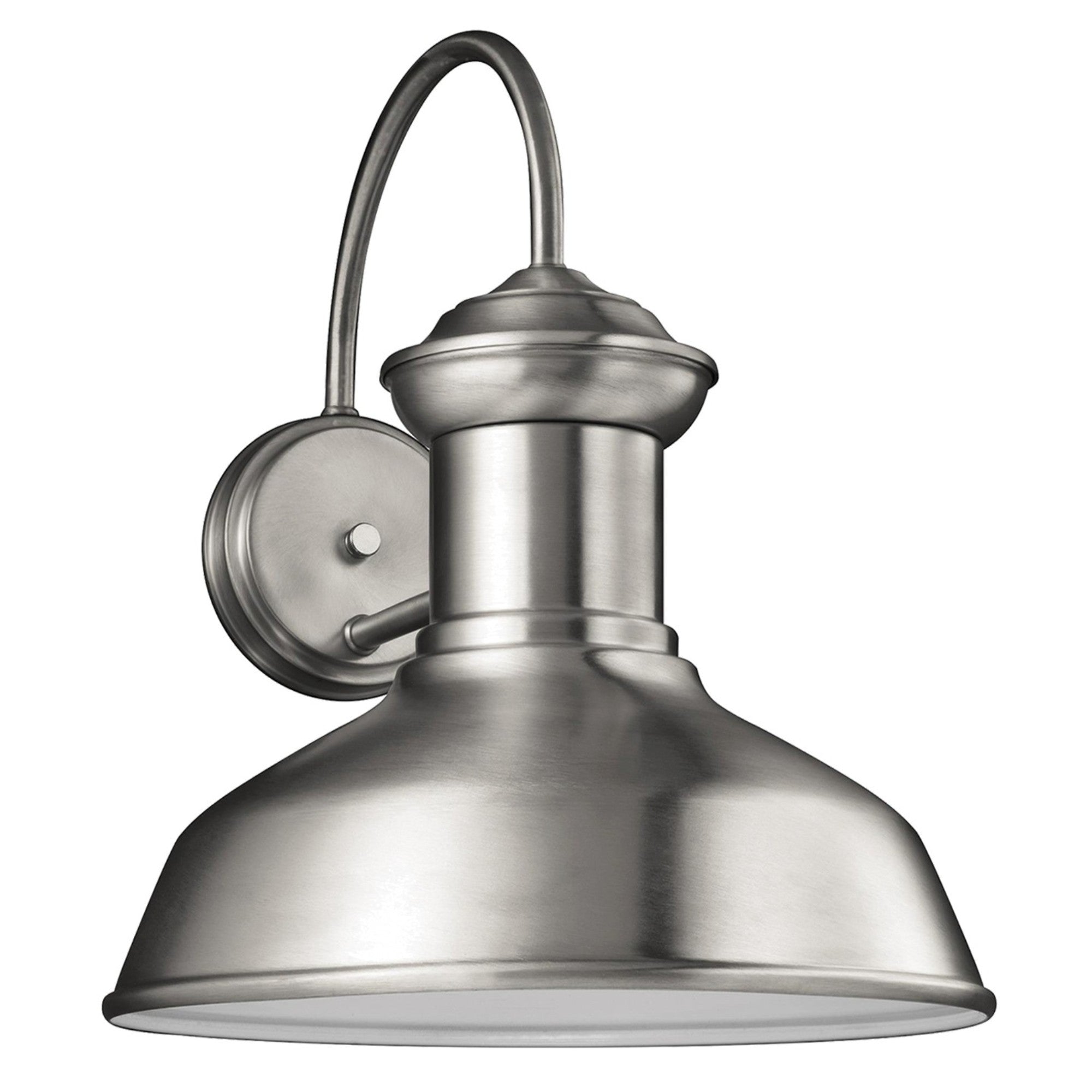 Fredricksburg 16" LED Large Outdoor Wall Lantern, Satin Aluminum Finish - Bees Lighting