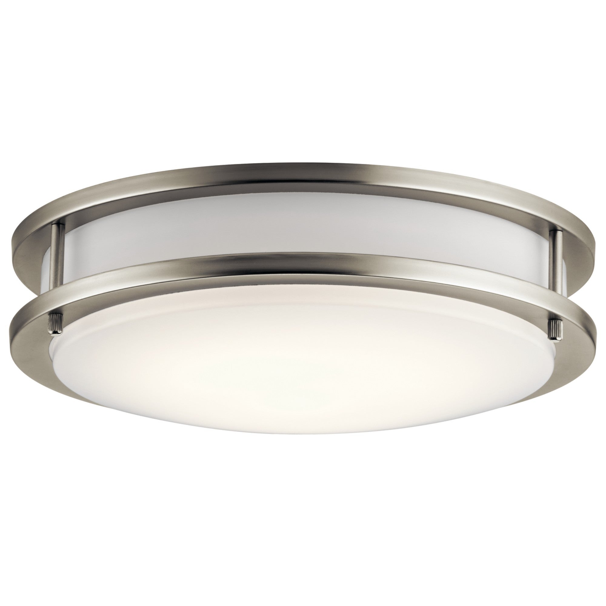 Avon 12" LED Flush Mount, Brushed Nickel Finish - Bees Lighting