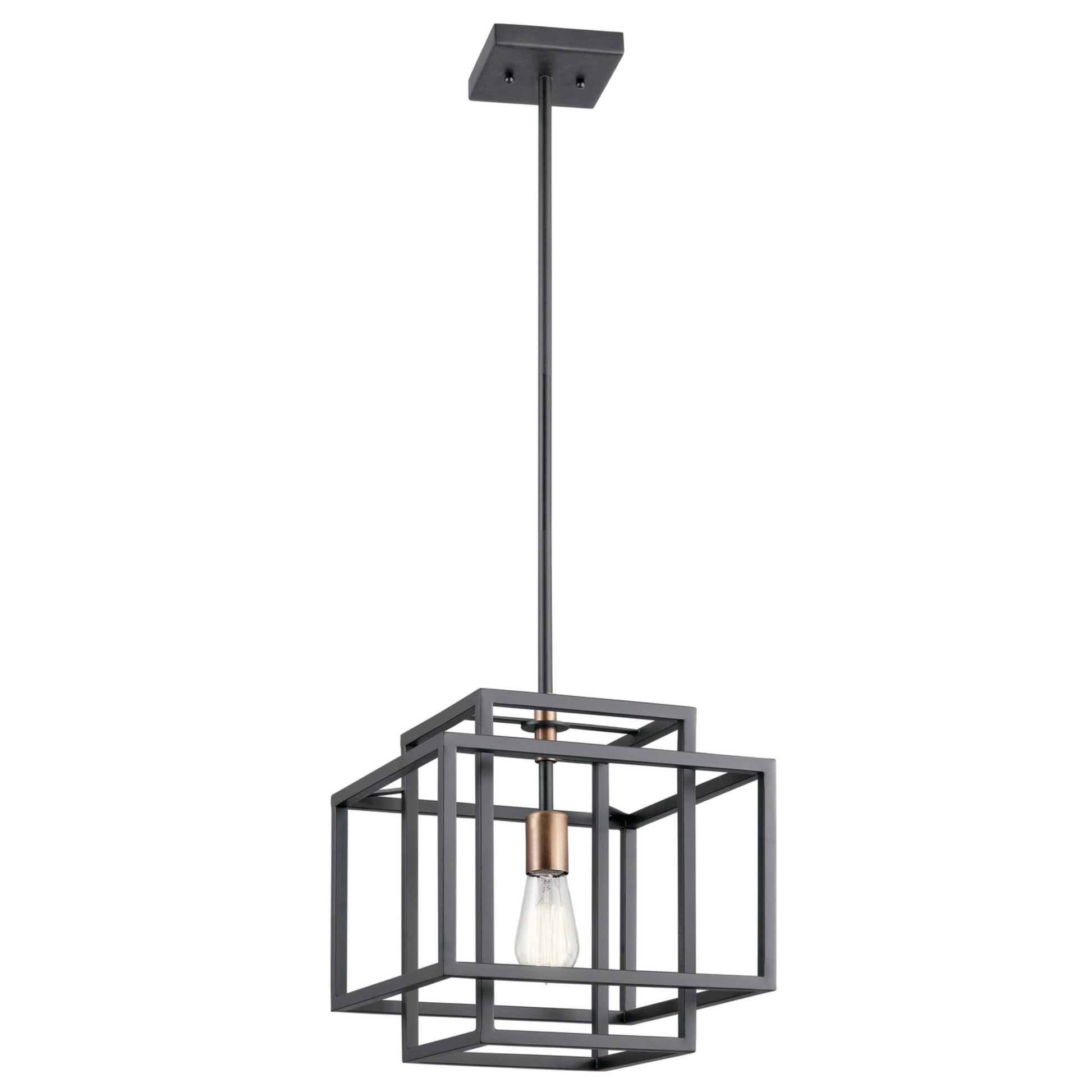 Taubert 12" Pendant, Black Finish - Bees Lighting